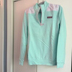 Vineyard Vines Light Green and Pink Shep Shirt